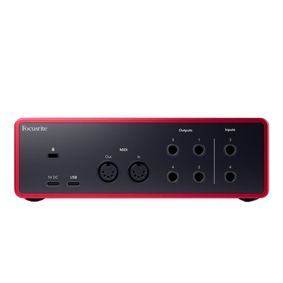 Focusrite Scarlett 4i4 Gen 4 4-in/4-out USB Audio Interface w/ Air Mode & Auto Gain