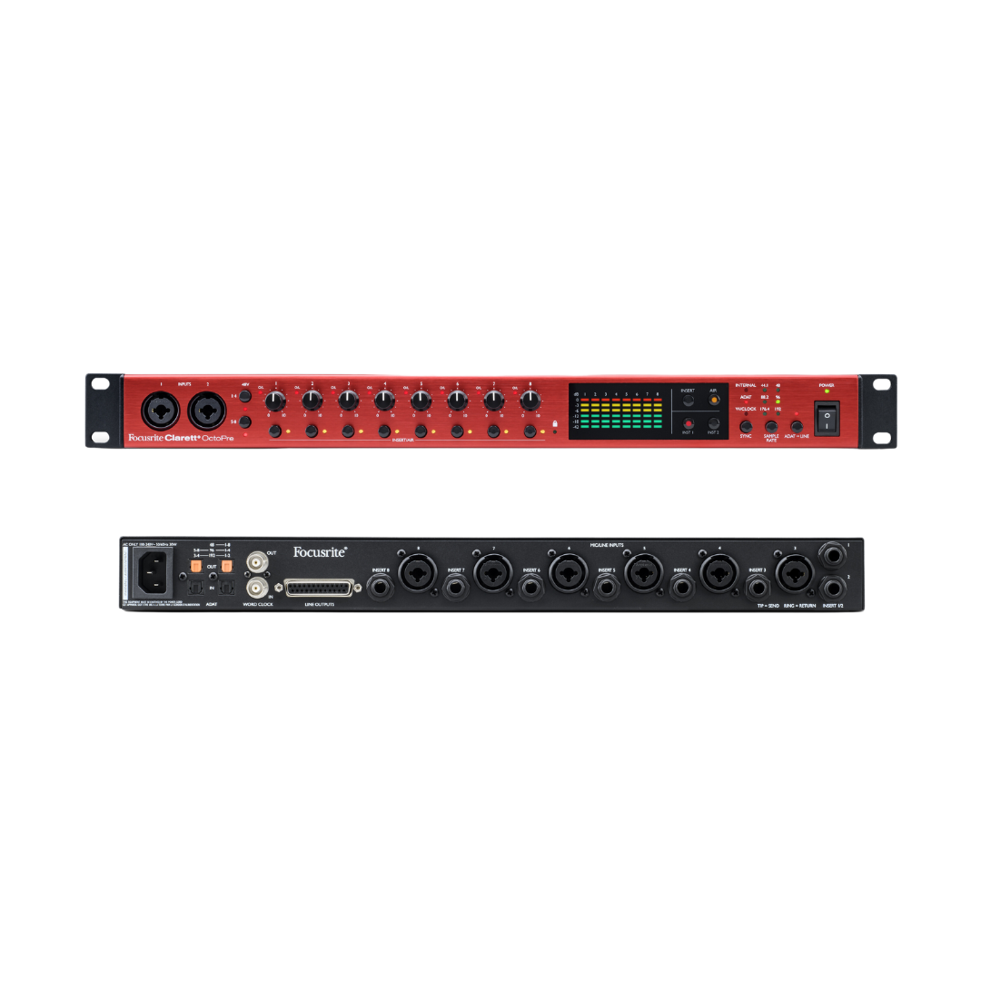 Clarett+ OctoPre (Rackmount 8 Channel AD/DA Converter with ISA-Modelled Mic Preamps)