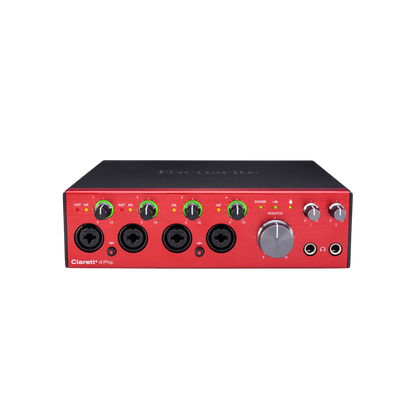 Clarett+ 4 Pre (18 In/8 Out USB-C Audio Interface with 4 ISA-Modelled Mic Preamps)