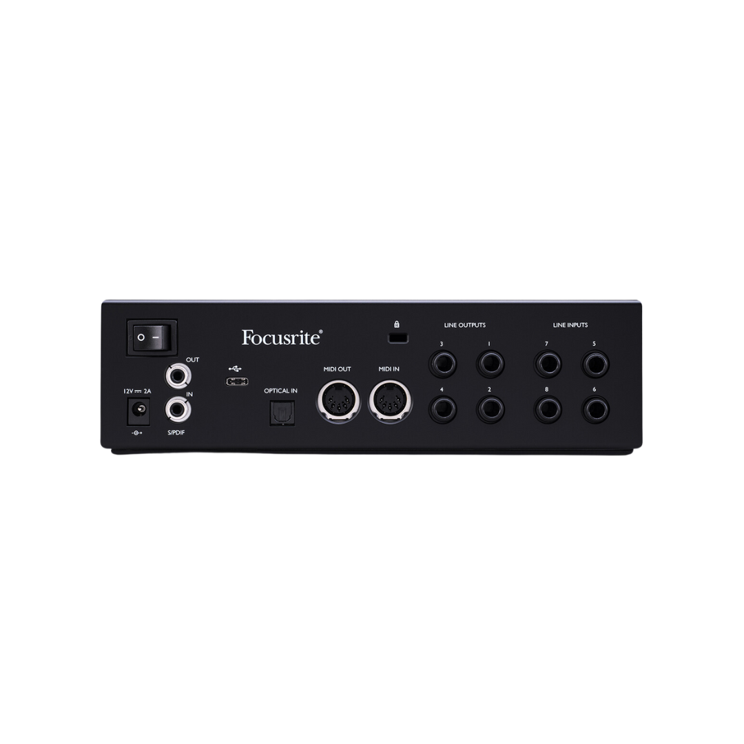 Clarett+ 4 Pre (18 In/8 Out USB-C Audio Interface with 4 ISA-Modelled Mic Preamps)