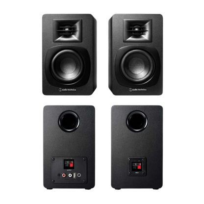 AT-SP3X Powered Bookshelf Speakers (With Optional LP60xBT)