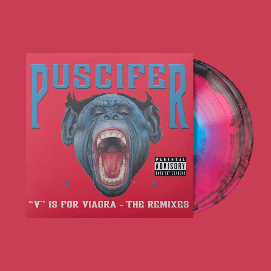 V is For Viagra - The Remixes (Black, Blue and Magenta Smush Vinyl)