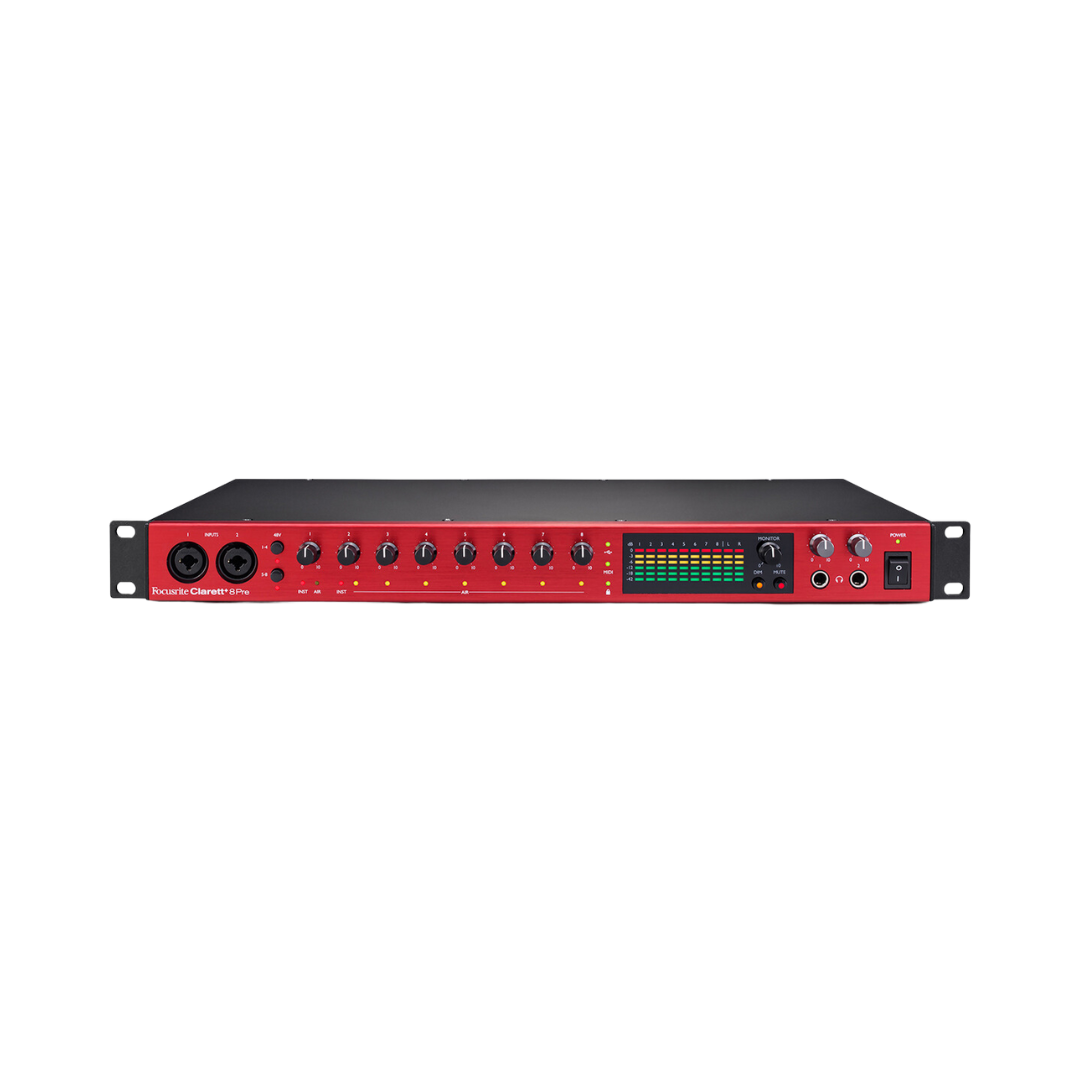 Clarett+ 8Pre (18 In/20 Out Rackmount USB-C Audio Interface with 8 ISA-Modelled Mic Preamps)